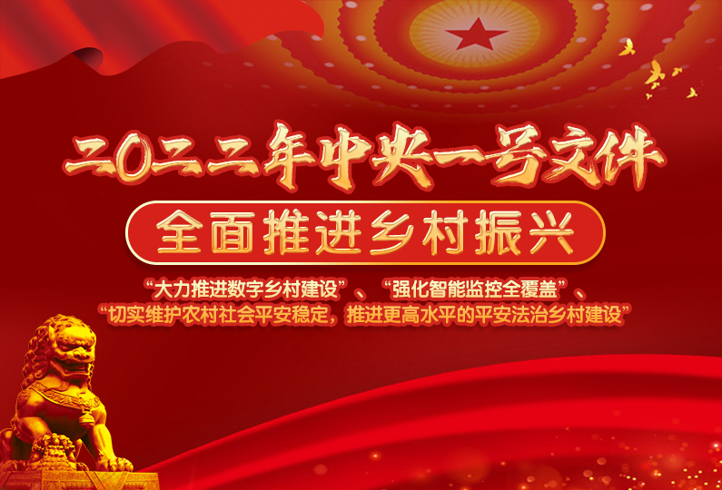 2022年中央一号文件发布，智慧安防产业有哪些“大钱景”？